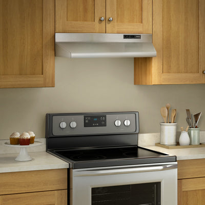 Broan-NuTone 42" Under-Cabinet 2 Speed Exhaust Fan and Light, Stainless Steel