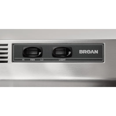Broan-NuTone 42" Under Cabinet Ductless Range Hood w/ Fan-Stainless Steel(Used)