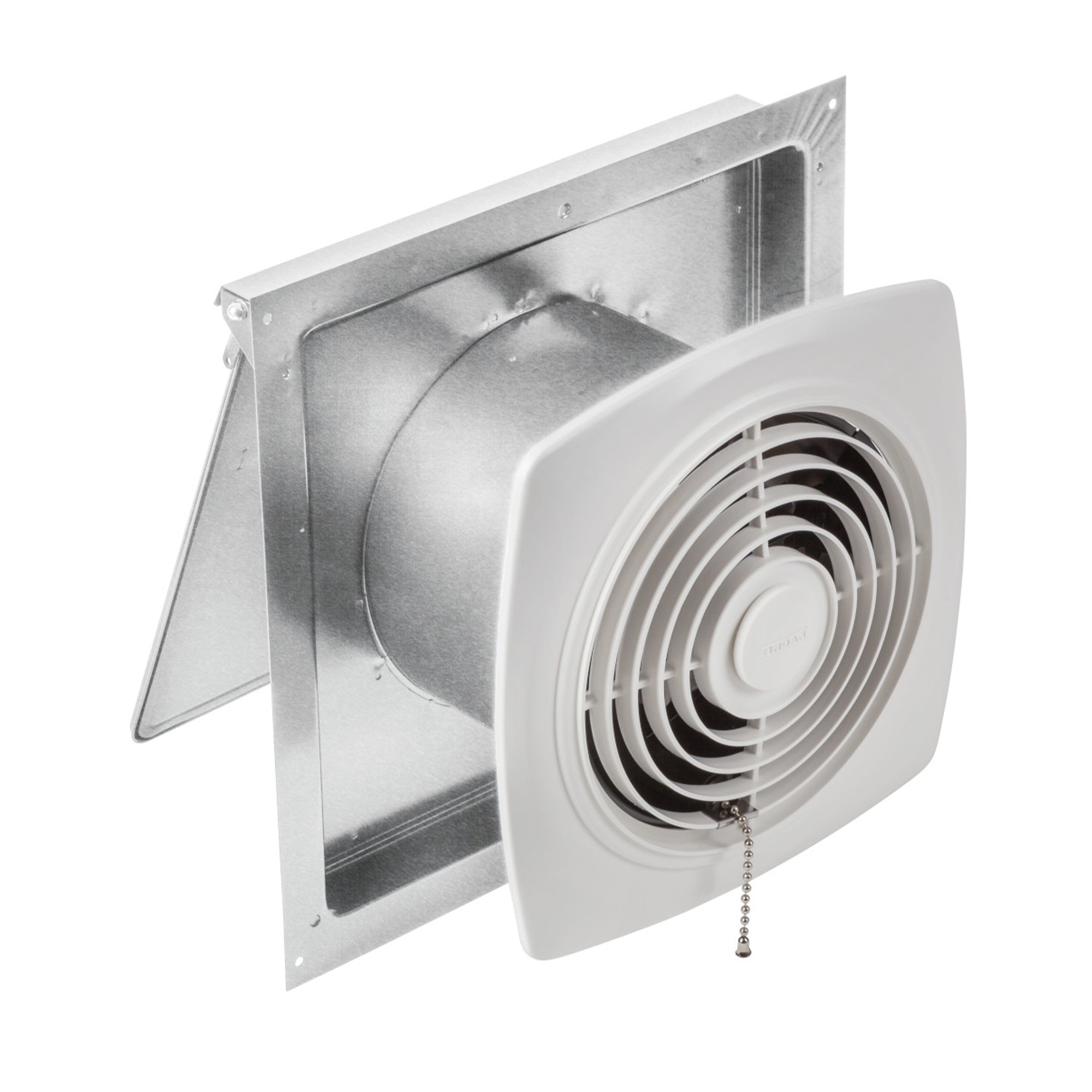 Broan-NuTone 506 430 CFM Chain Operated Through the Wall Ventilation Fan, White