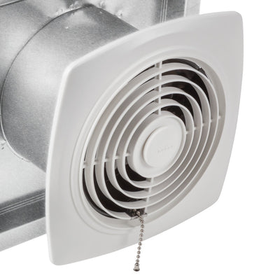 Broan-NuTone 506 430 CFM Chain Operated Through the Wall Ventilation Fan, White