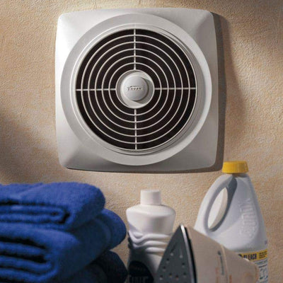 Broan-NuTone 506 430 CFM Chain Operated Through the Wall Ventilation Fan, White