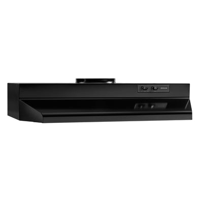 Broan-NuTone 423623 36-Inch Under-Cabinet 2-Speed Exhaust Fan and Light, Black