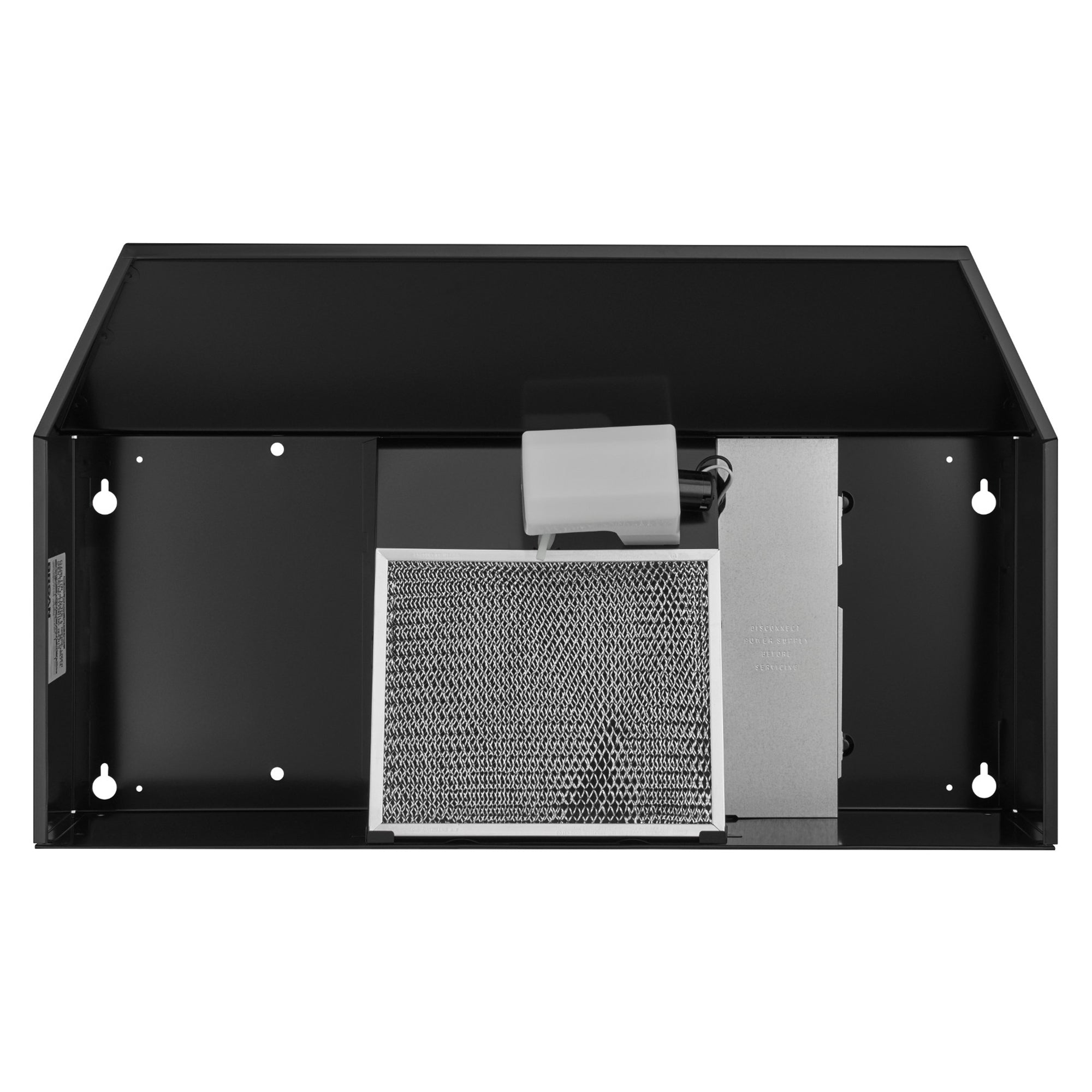 423623 36-Inch Under-Cabinet 2-Speed Exhaust Fan and Light, Black (Open Box)