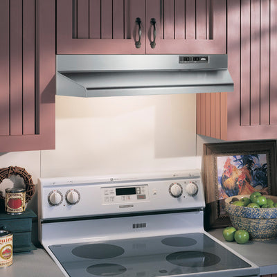 Broan-NuTone 24-Inch Ducted 2-Speed Under-Cabinet Range Hood, Stainless Steel