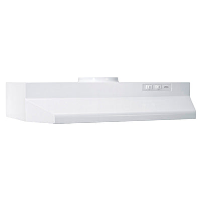 Broan-NuTone 422401 24 Inch Under-Cabinet 2 Speed Exhaust Fan and Light, White