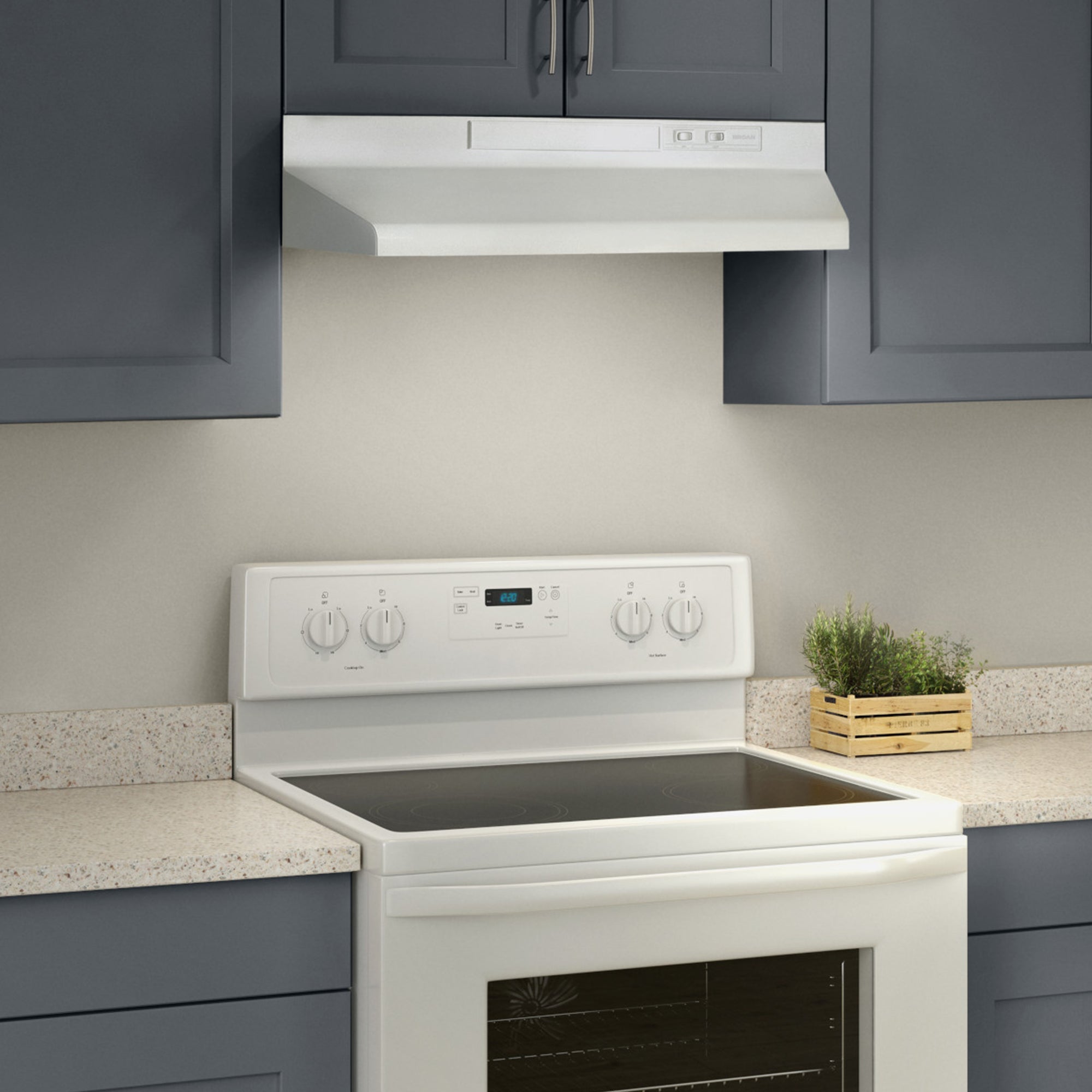 Broan-NuTone 42" Under Cabinet Range Hood Insert with Light, White (Open Box)