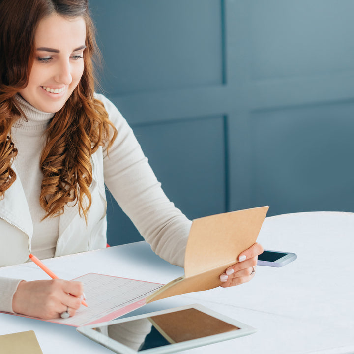 Plastic Development Group 4 Foot Long Fold in Half Banquet Folding Table, White - VMInnovations