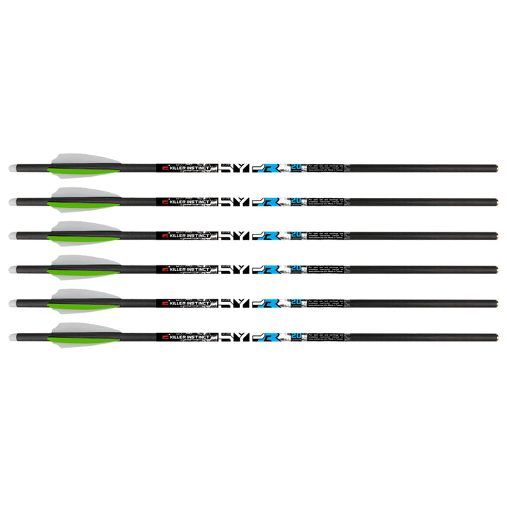 Killer Instinct HYPR Lite 20 Inch Carbon Crossbow Bolts (6 Pack) (Open Box) - VMInnovations