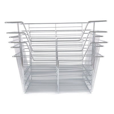 Rev-A-Shelf Sidelines CBSL-181410CR-3 18" Chrome Pullout Closet Basket (3 Pack) - VMInnovations