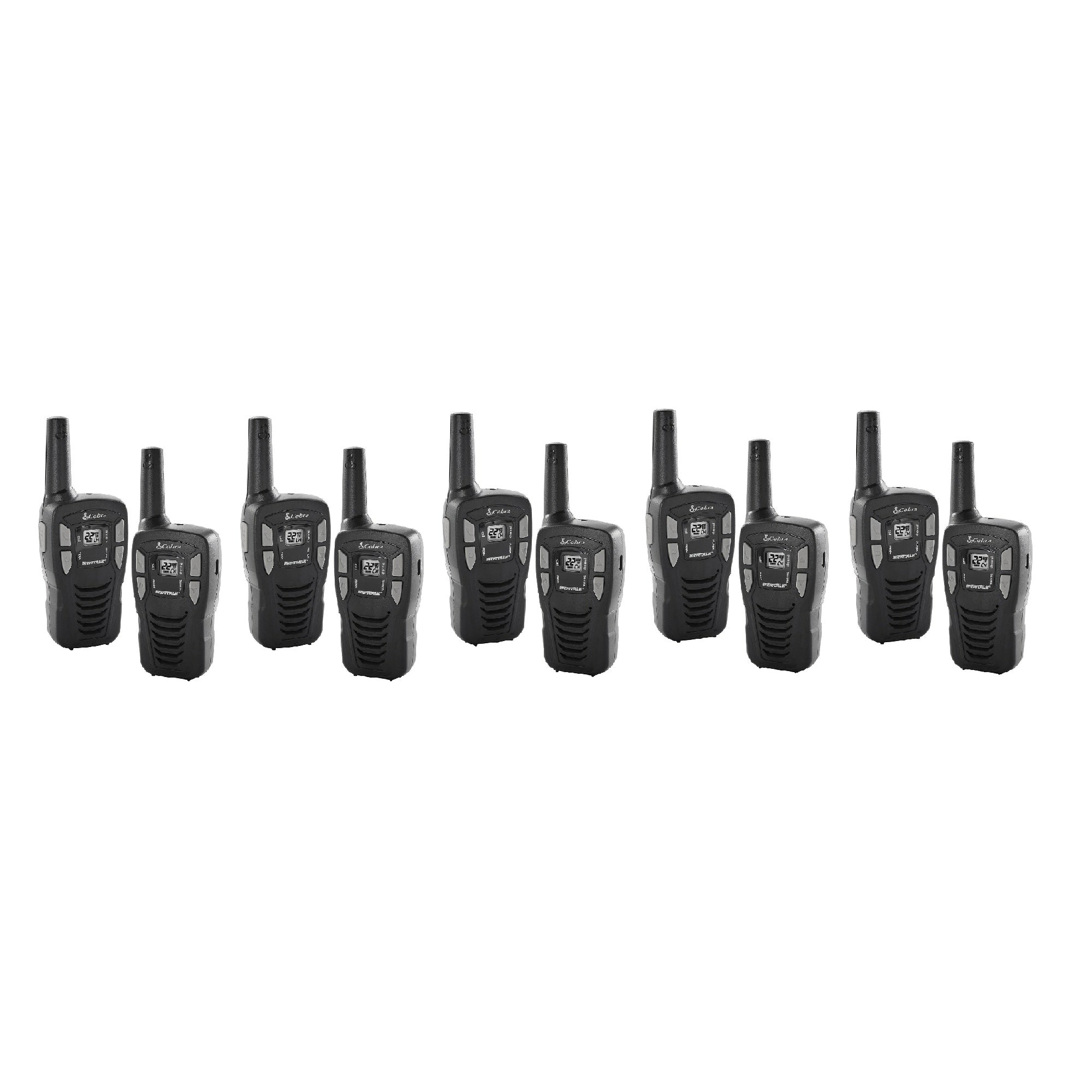Cobra 16-Mile 22-Channel FRS/GMRS Long Range Walkie Talkie 2-Way Radios (5 Pack)