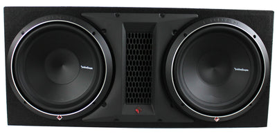 Rockford Fosgate 12 Inch 2400 Watt Dual Loaded Subwoofer Sub Enclosure (4 Pack)