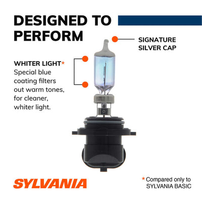 Sylvania 9006 SilverStar High Performance Halogen Headlight Bulbs White (2 Pack)