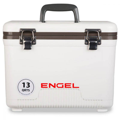 Engel 13 Quart Ultimate Leak Proof Outdoor Dry Box Cooler, White (For Parts)