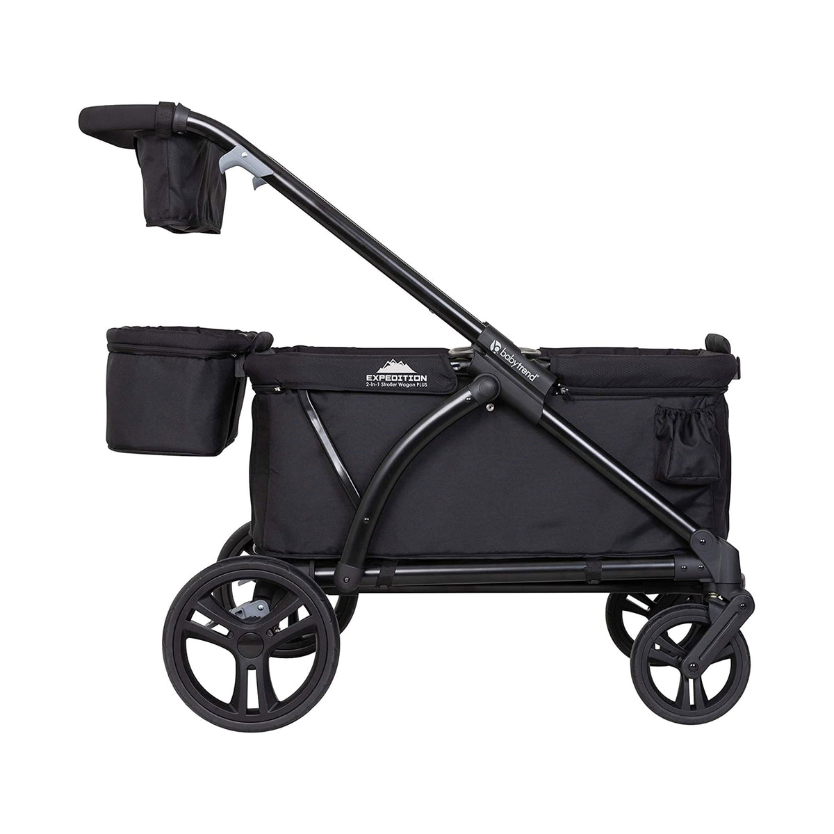 Baby Trend Expedition 2 in 1 Push or Pull Stroller Wagon Plus w/ Canopy, Black (For Parts)