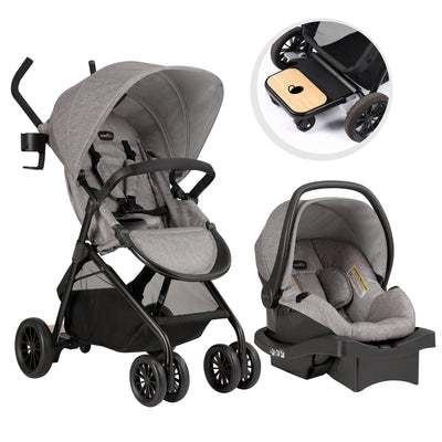Evenflo Versatile Sibby Travel System w/LiteMax 35 Infant Car Seat, Mineral Gray