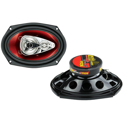 BOSS Audio Chaos 6x9" 500W 4-Way Car Coaxial Audio Stereo Speakers (4 Pair)