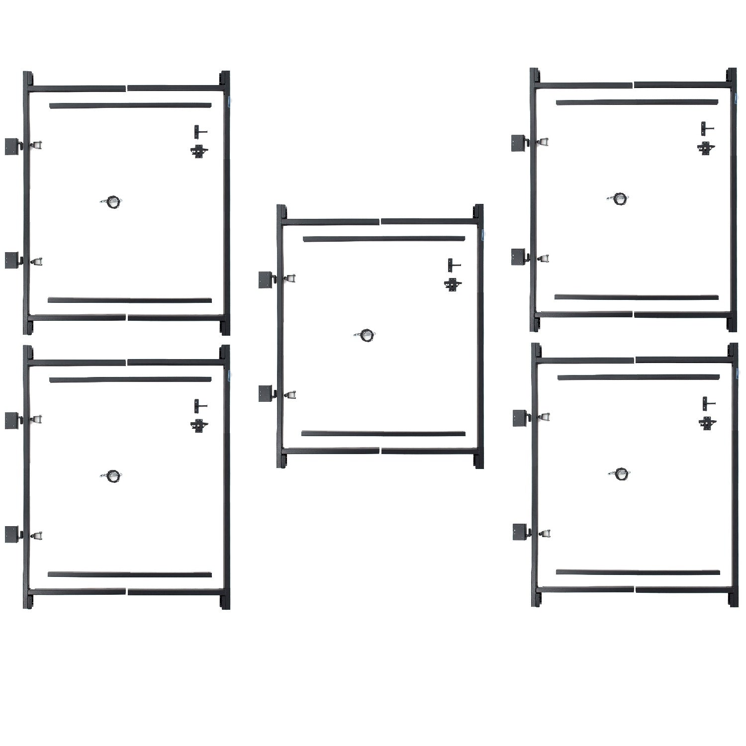 Adjust-A-Gate Steel Frame Gate Kit, 36"-60" Wide Opening Up To 5' High (5 Pack)