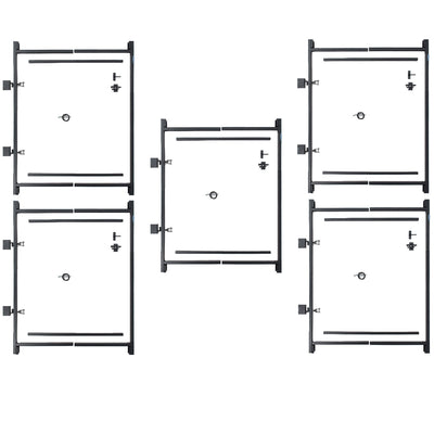 Adjust-A-Gate Steel Frame Gate Kit, 36"-60" Wide Opening Up To 5' High (5 Pack)