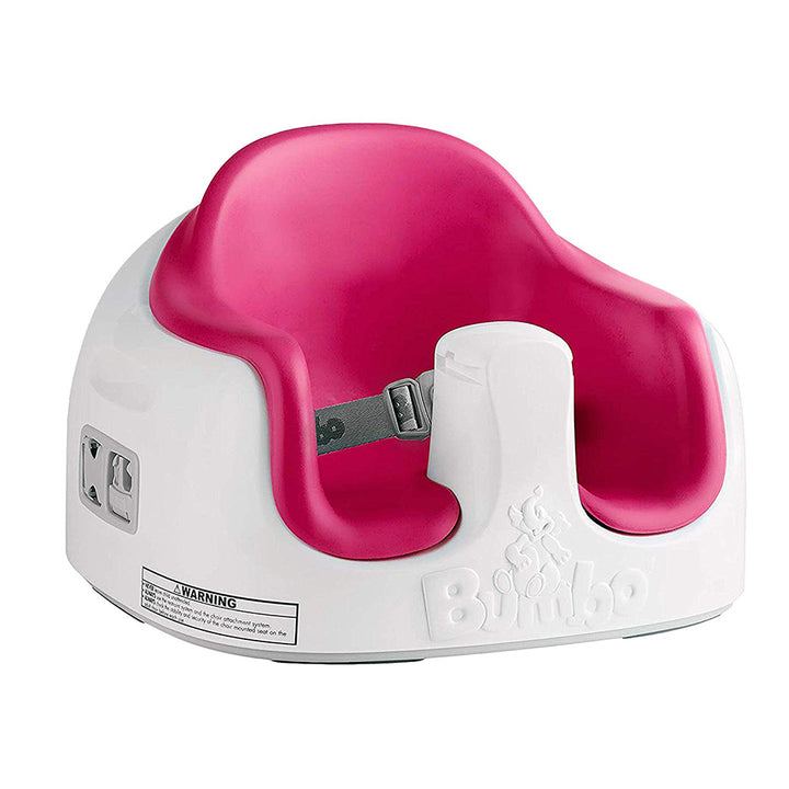 Bumbo Baby Toddler Adjustable Height 3-in-1 Non-Slip Booster Multi Seat, Magenta - VMInnovations