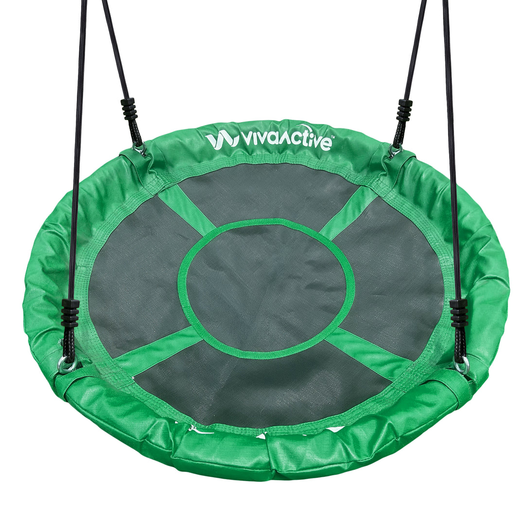 gobaplay Platform Tree Swing with Adjustable Polyethylene Rope, Green (Open Box) - VMInnovations