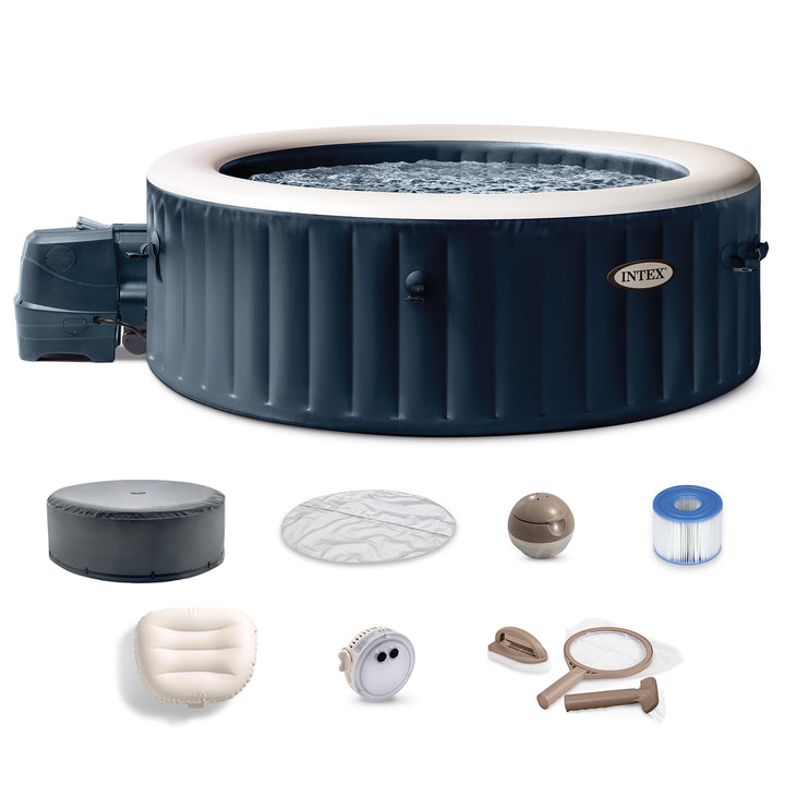Intex 28429EP PureSpa Plus 77 x 28 Inch Hot Tub with Maintenance Accessory Kit