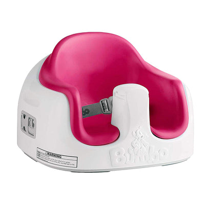 Bumbo Baby Toddler Adjustable Height 3-in-1 Non-Slip Booster Multi Seat, Magenta - VMInnovations