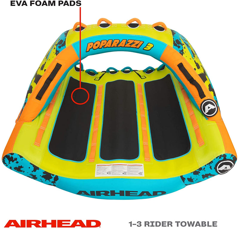 Airhead Poparazzi Inflatable Towable Water Lake Boating Tube (For Parts)