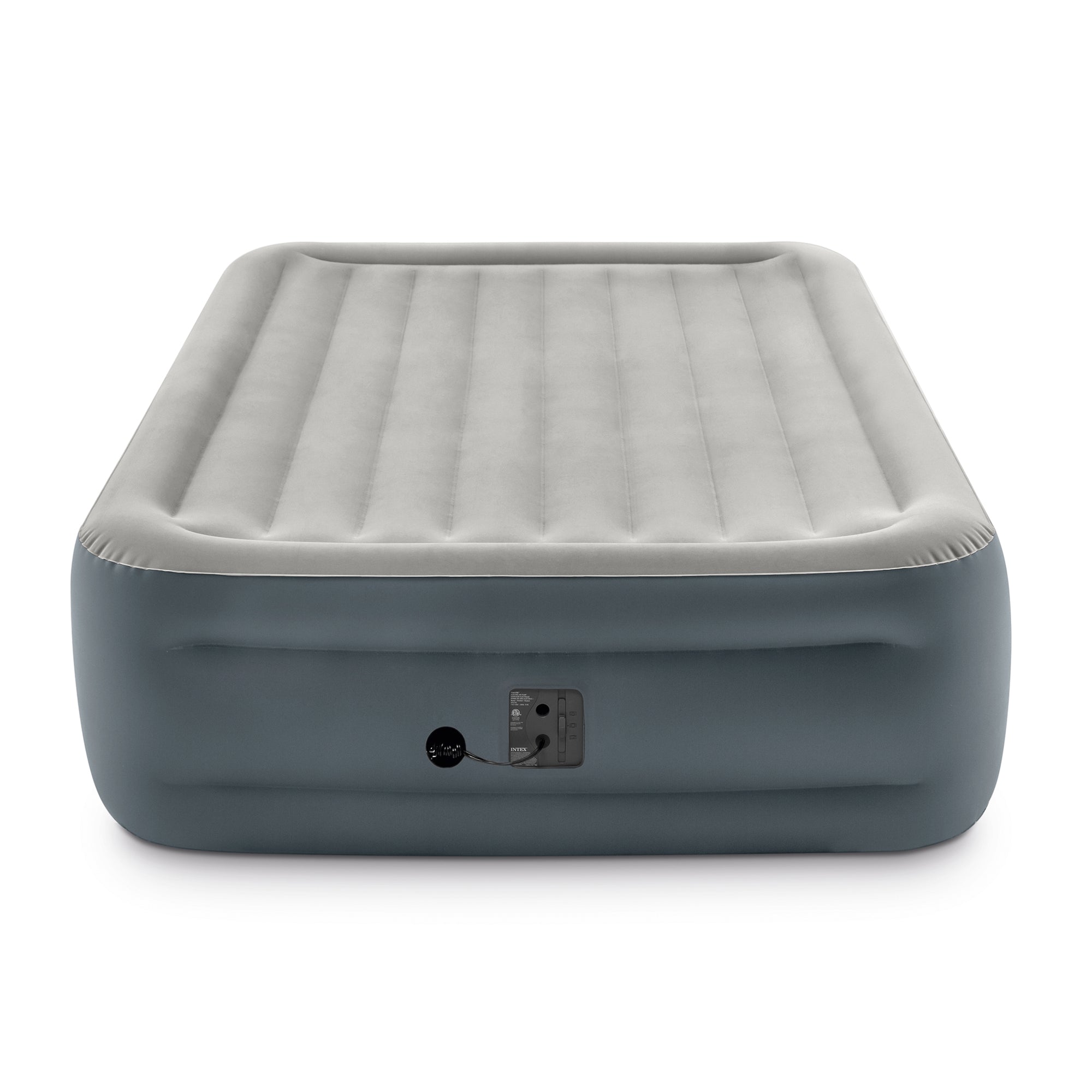 Intex 64125EP Dura-Beam Plus Essential Rest Inflatable Bed Air Mattress, Queen - VMInnovations