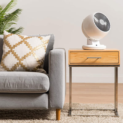 IRIS USA Remote Controlled Desktop Compact Small Oscillating Fan (Damaged)