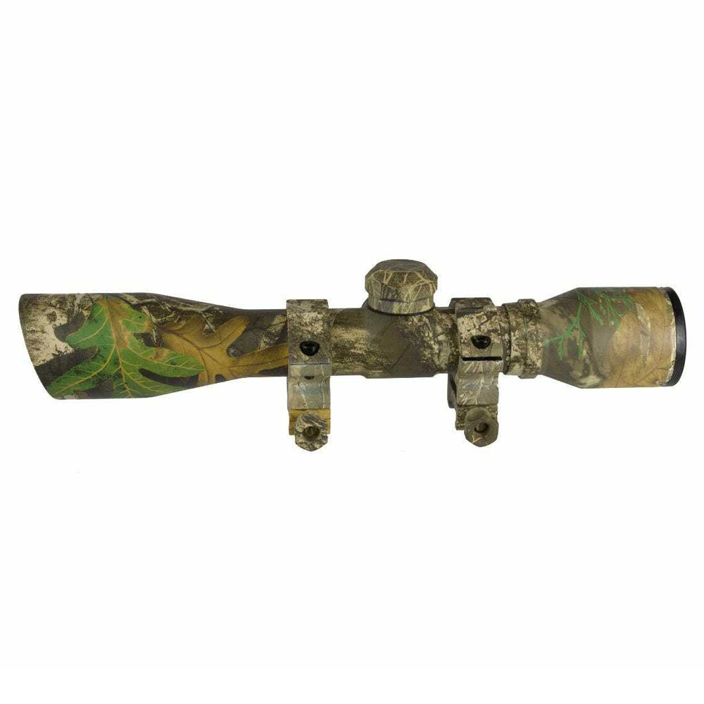 TruGlo 4 x 32 Illuminated Aluminum Crossbow Scope w/ Weaver Rings, Camouflage - VMInnovations