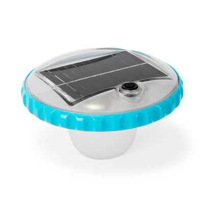 Intex 28690E Solar Powered LED Floating Pool Night Light, Auto On Color Changing