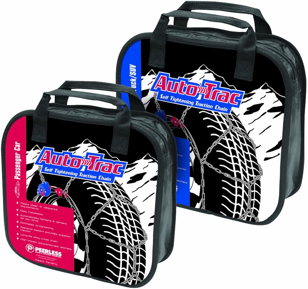 Auto-Trac Series 1500 Pickup Truck/SUV Traction Snow Tire Chains Pair (Open Box)