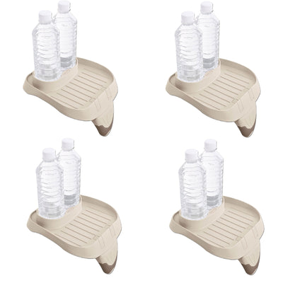 Intex PureSpa Attachable Cup Holder And Refreshment Tray Accessory, Tan (4 Pack)