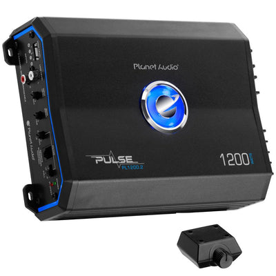 Planet Audio 1200W 2 Channel Full Range Class A/B MOSFET Amplifier (4 Pack)