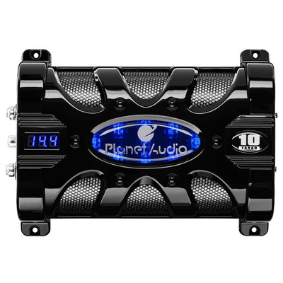 Planet Audio 10 FARAD Car Audio Power Capacitor Cap Digital LED Display (4 Pack) - VMInnovations