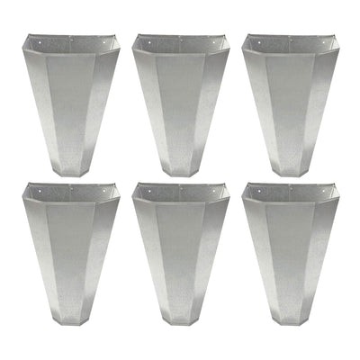 Little Giant RC2 Galvanized Steel Medium Poultry Restraining Cone, (6 Pack) - VMInnovations