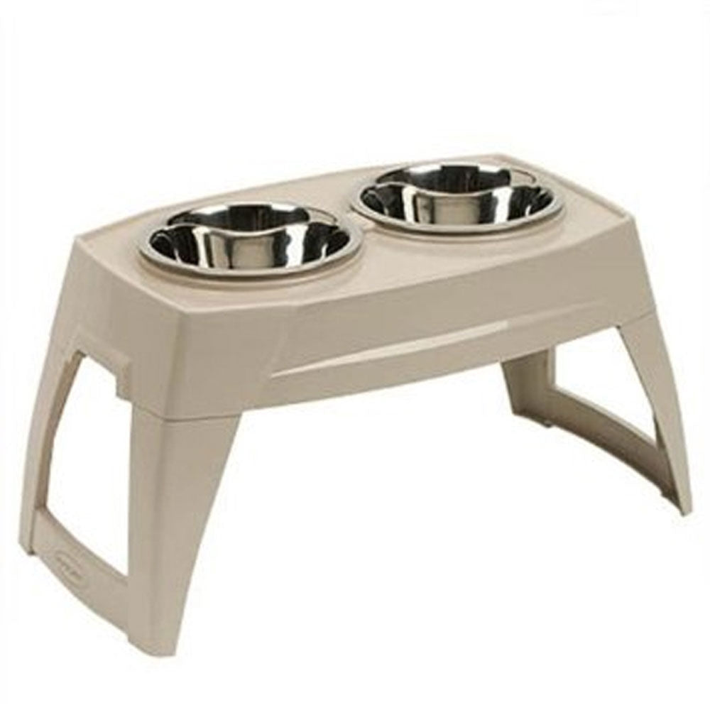 Suncast PFT800 Elevated Pet Feeder Feeding Tray Removable 8" Bowls (Open Box)