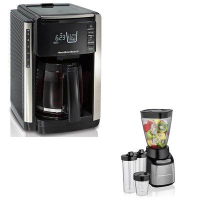Hamilton Beach Coffee Maker w/ Press Breakfast Sandwich Maker & Recipes Book