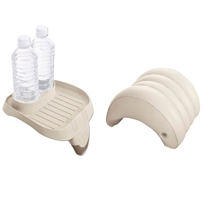 Intex Attachable Cup Holder & Refreshment Tray & Inflatable Headrest