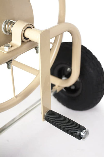 Liberty Garden 4 Wheel 300 Foot Steel Frame Water Hose Reel Cart (Open Box) - VMInnovations