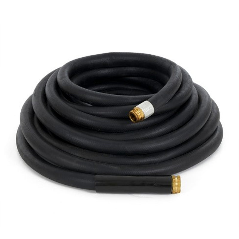 Apache 100 Foot Industrial Rubber Garden Water Hose with Brass Fittings (Used)