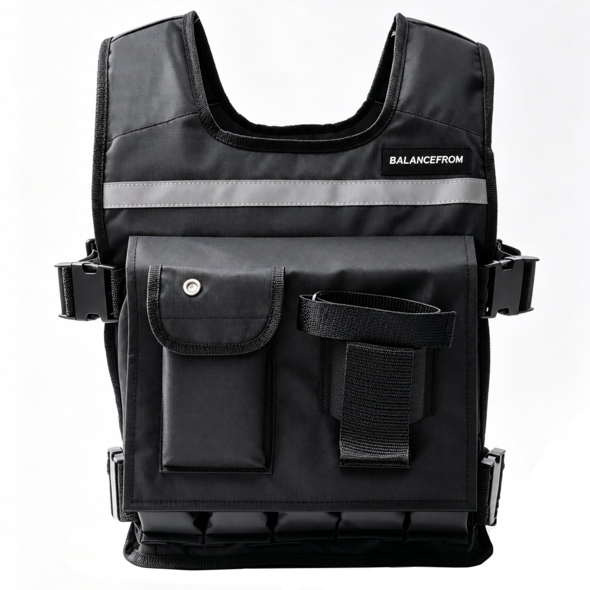 BalanceFrom 50 lb Weighted Training Vest with Quick Release and Breathable Mesh