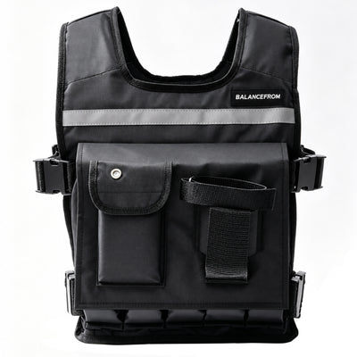 BalanceFrom 50 lb Weighted Training Vest with Quick Release and Breathable Mesh