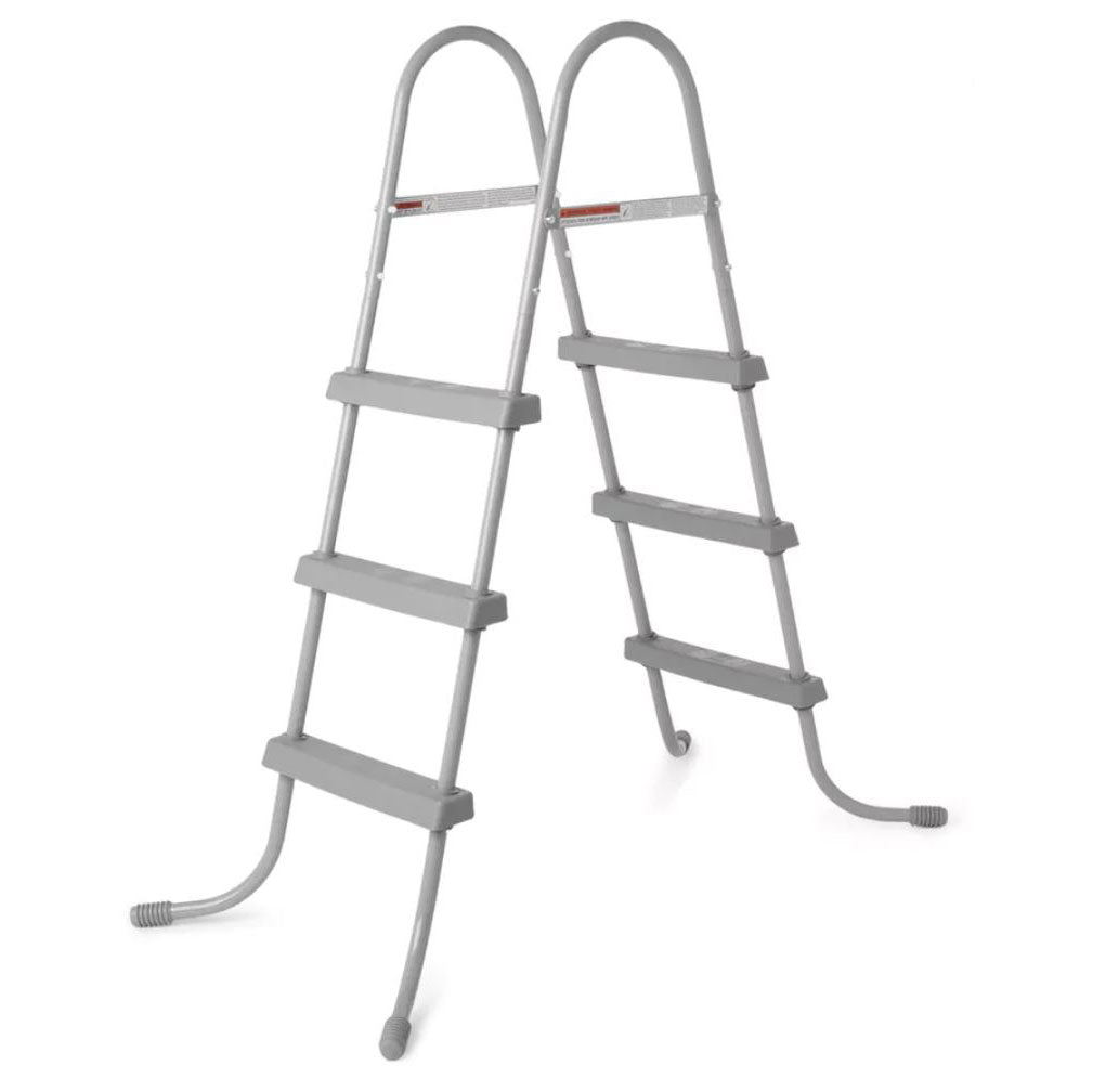 Bestway Steel Frame Pool w/ Filter Pump & 36” Steel Pool Ladder w/ No-Slip Steps - VMInnovations