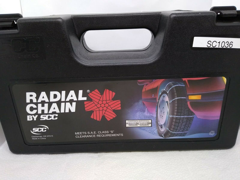 Radial Chain 1036 Cable Traction Grip Tire Snow Passenger Car Chain, Pair