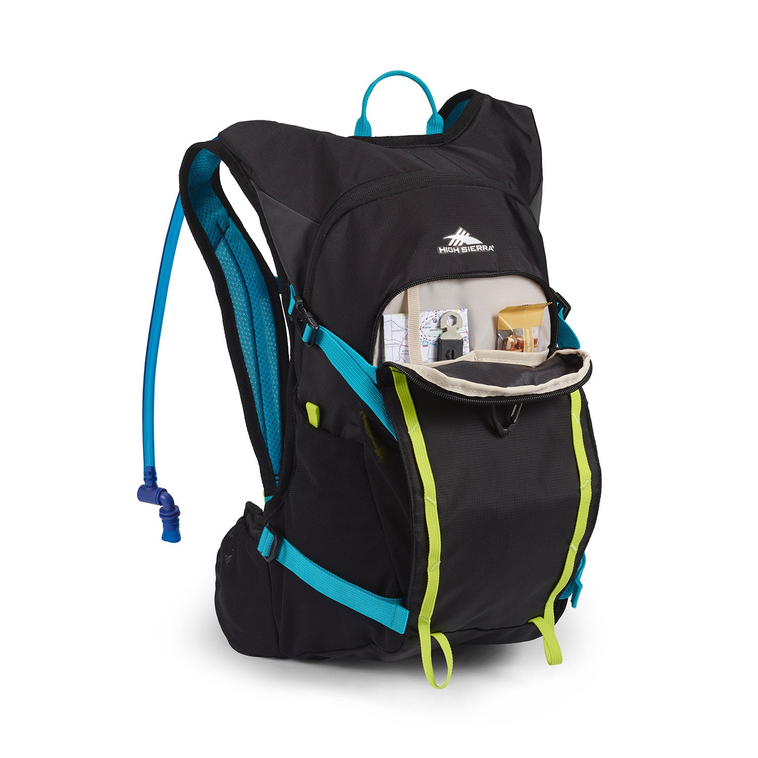 High Sierra 2.0 16L Hydration Water Backpack for Active Hiking, Black (Open Box) - VMInnovations