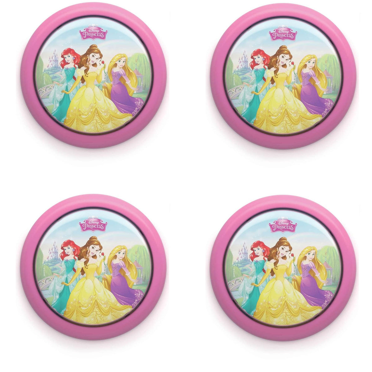 Philips Disney Princess Battery Powered LED Push Touch Kids Night Light (4 Pack)