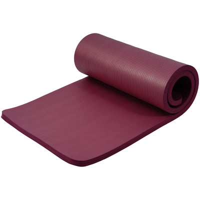 BalanceFrom Yoga Mat, 1" Extra Thick Exercise Pilates Workout Mat (Open Box)