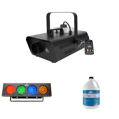 Chauvet Fog Machine & Fog Smoke Juice Fluid W/ Sound Active Light Strip - VMInnovations