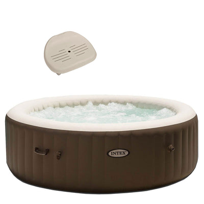 Intex PureSpa 6-Person Portable Inflatable Bubble Jet Hot Tub with Tub Seat - VMInnovations